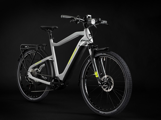 Haibike Trekking 6 High 630 Wh Elektrorad, Gr. M, gloss/grey/neon yellow