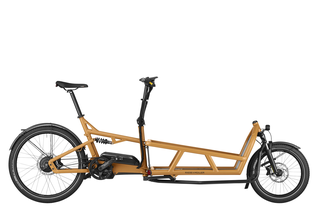 Riese&Mller Load4 75 vario Elektrorad 2023 peanut matt Kiox 300 Gepcktrger Load 725 Wh (Testrad, 2200KM gelaufen)