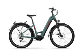 Winora Yucatan X12 Elektrorad, Low/45 cm, metallic stone blue matte