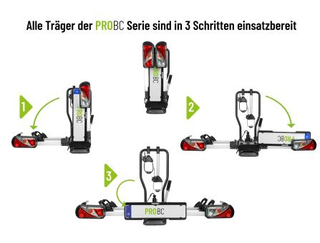 Eufab Fahrradtrger ProBC2  fr 2 Fahrrder bis Reifenbreite 3.25 Zoll