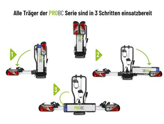 Eufab Fahrradtrger ProBC2+ fr 2 Fahrrder bis Reifenbreite 3.25 Zoll