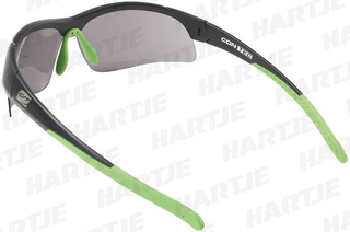 Contec Sportbrille 3DIM,  mit 3 Glsern, mit Etui schwarz/neoyellow